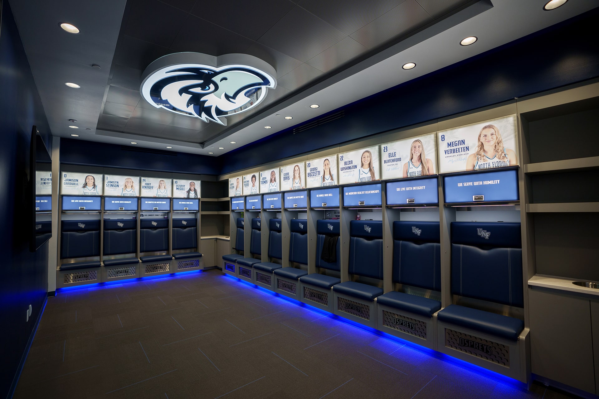 UNF Arena Locker Renovation | Education + Recreation in Jacksonville FL ...